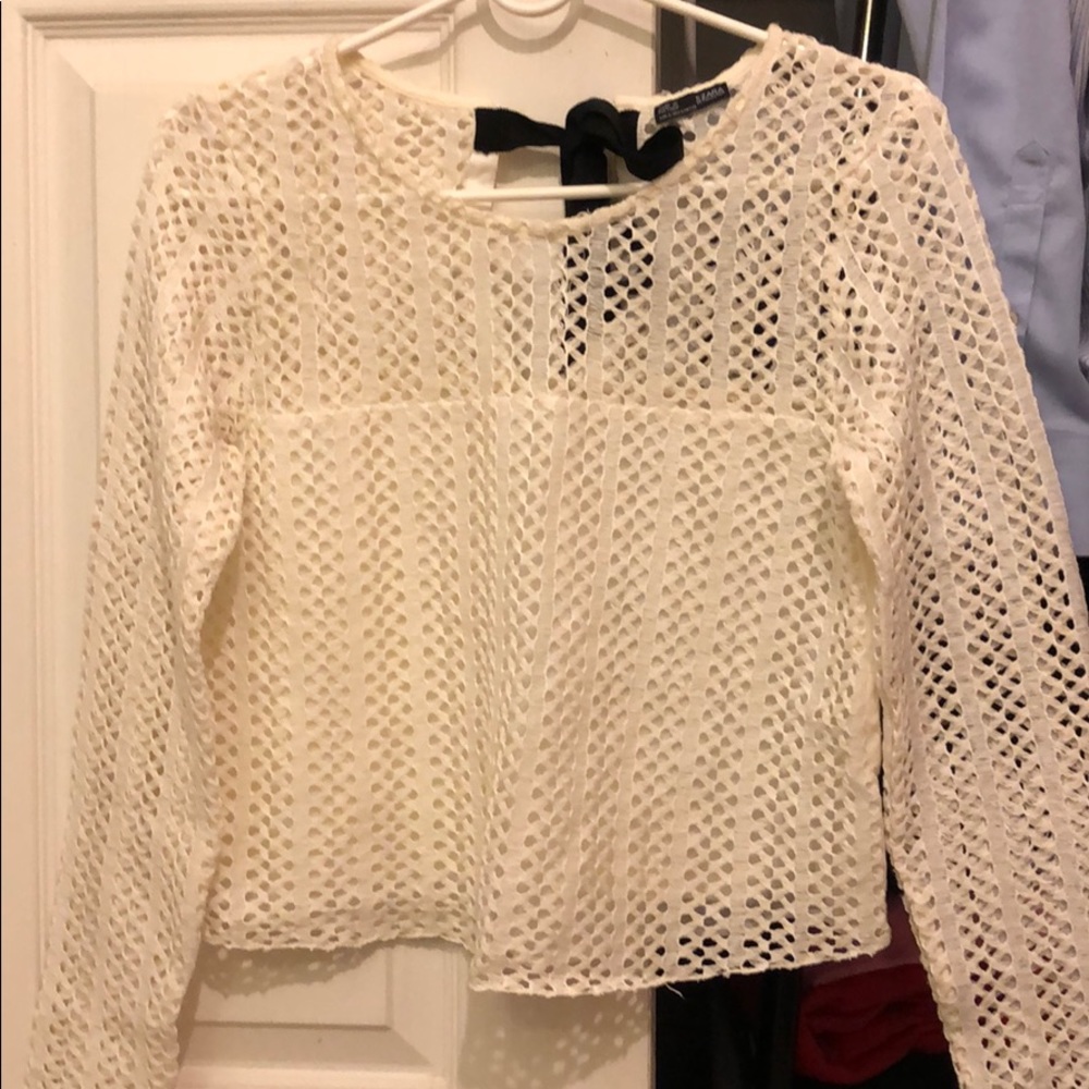 Zara lacy top